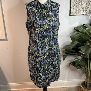 Tommy Hilfiger Women's Sleeveless Floral Print Dress Size 12 100% Cotton